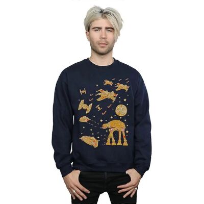 Absolute Cult Star Wars Men's Gingerbread Battle Sweatshirt - Bluza Absolute Cult Star Wars Men's Gingerbread Battle Sweatshirt - Bluza