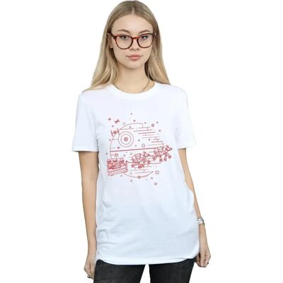 Absolute Cult Star Wars Damen Death Star Schlitten T-Shirt - Freizeitshirt Absolute Cult Star Wars Damen Death Star Schlitten T-Shirt - Freizeitshirt