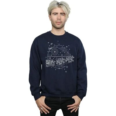 Felpa Absolute Cult Star Wars Slitta della Morte - Uomo Blu Navy XXL Felpa Absolute Cult Star Wars Slitta della Morte - Uomo Blu Navy XXL