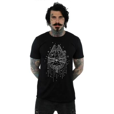 Absolute Cult Star Wars Millennium Falcon Czarny XXXXLarge - T-Shirt Absolute Cult Star Wars Millennium Falcon Czarny XXXXLarge - T-Shirt