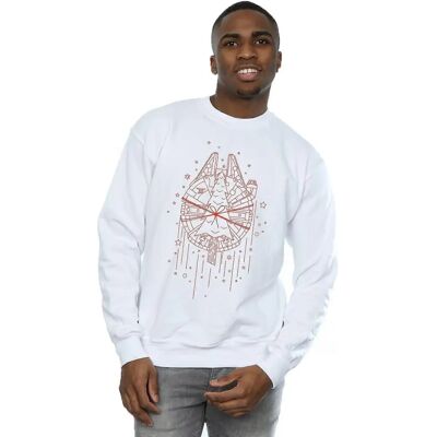 Absolute Cult Star Wars Millennium Falcon XXL Weiß Sweatshirt Absolute Cult Star Wars Millennium Falcon XXL Weiß Sweatshirt