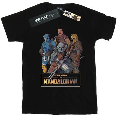 Absolute Cult Star Wars Mandalorian Collage T-Shirt - T-Shirt Absolute Cult Star Wars Mandalorian Collage T-Shirt - T-Shirt