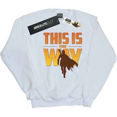 Absolute Cult Star Wars Mandalorian Sweatshirt - Damen Weiß Small Absolute Cult Star Wars Mandalorian Sweatshirt - Damen Weiß Small