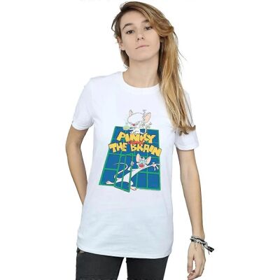 Absolute Cult Animaniacs Pinky Und Der Gehirn Labor Freund Fit T-Shirt Absolute Cult Animaniacs Pinky Und Der Gehirn Labor Freund Fit T-Shirt