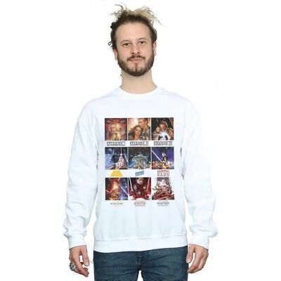 Absolute Cult Star Wars Weiß X-Large Poster Saga Sweatshirt - Sweatshirt Absolute Cult Star Wars Weiß X-Large Poster Saga Sweatshirt - Sweatshirt