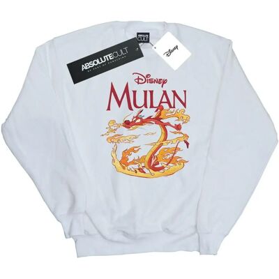Disney Mushu Dragon Fire Sweatshirt - Women’s White M Disney Mushu Dragon Fire Sweatshirt - Women’s White M