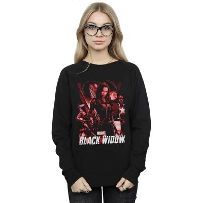 Absolute Cult Marvel Frauen Schwarz Witwe Film Rote Gruppe Sweatshirt - Sweatshirt Absolute Cult Marvel Frauen Schwarz Witwe Film Rote Gruppe Sweatshirt - Sweatshirt