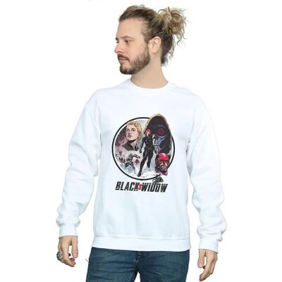 Marvel Black Widow Vintage Sweatshirt - Pullover Marvel Black Widow Vintage Sweatshirt - Pullover