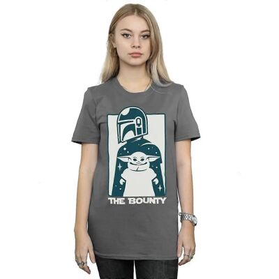 Star Wars The Mandalorian Bounty Charcoal T-Shirt - Damen Star Wars The Mandalorian Bounty Charcoal T-Shirt - Damen
