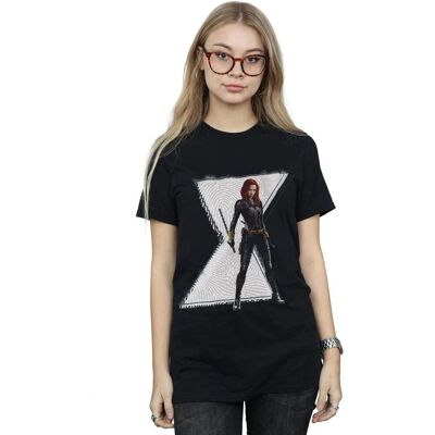 Koszulka Marvel Natasha Logo Black Widow - Swobodny Krój Koszulka Marvel Natasha Logo Black Widow - Swobodny Krój