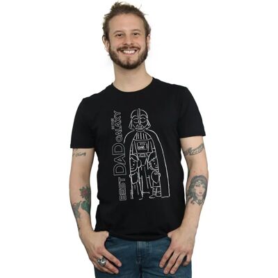 Star Wars Heren Beste Vader In De Melkweg T-Shirt Star Wars Heren Beste Vader In De Melkweg T-Shirt