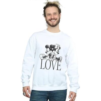 Disney Mickey Minnie Mouse Sweatshirt - Wit - Ronde hals - Lange mouwen Disney Mickey Minnie Mouse Sweatshirt - Wit - Ronde hals - Lange mouwen