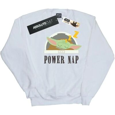 Absolute Cult - Star Wars The Mandalorian Power Nap Kind Sweatshirt - Weiss - Small Absolute Cult - Star Wars The Mandalorian Power Nap Kind Sweatshirt - Weiss - Small