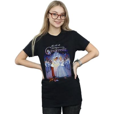 Koszulka damska Disney Czarna Kopciuszek - T-shirt Koszulka damska Disney Czarna Kopciuszek - T-shirt