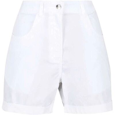 Regatta Women's Pemma Organic Cotton Shorts - White - Model: 10 Regatta Women's Pemma Organic Cotton Shorts - White - Model: 10