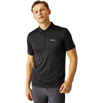 Regatta Herren Remex II Kurzarm Schnell Trocknendes Polo Shirt - Schwarz - L Regatta Herren Remex II Kurzarm Schnell Trocknendes Polo Shirt - Schwarz - L