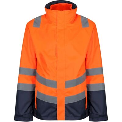 Regatta Professional Mens Hi Vis Reflective 3 in 1 Jacket Orange/Navy XXL - Waterproof & Breathable Workwear Regatta Professional Mens Hi Vis Reflective 3 in 1 Jacket Orange/Navy XXL - Waterproof & Breathable Workwear