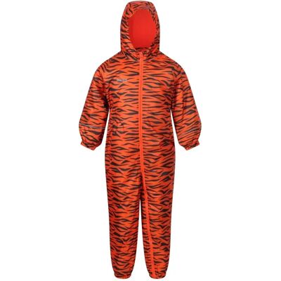 Regatta Kids Splat II Traje de Charco Impermeable Naranja Fuego Tigre - 18-24 Meses Regatta Kids Splat II Traje de Charco Impermeable Naranja Fuego Tigre - 18-24 Meses