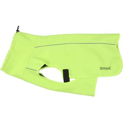 Manteau pour chien réfléchissant Fluo jaune XL - Softshell imperméable et chaud Manteau pour chien réfléchissant Fluo jaune XL - Softshell imperméable et chaud