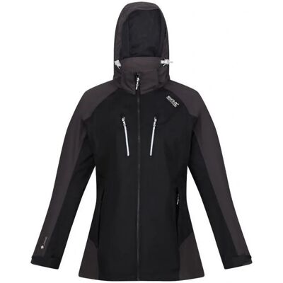 Veste imperméable pour femmes Regatta - Calderdale IV Noire/Ash Veste imperméable pour femmes Regatta - Calderdale IV Noire/Ash