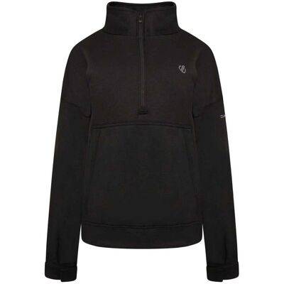 Sudadera con media cremallera Recoup II de Dare2b Mujer Negra - Sudadera Sudadera con media cremallera Recoup II de Dare2b Mujer Negra - Sudadera