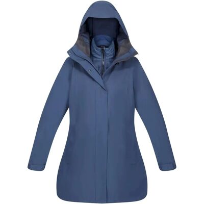 Regatta Womens Denbury III Waterproof Breathable Parka Coat - Navy Regatta Womens Denbury III Waterproof Breathable Parka Coat - Navy