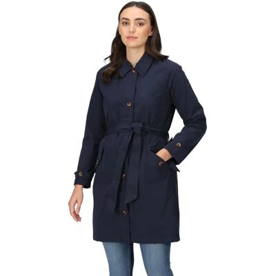 Regatta Madalyn Waterproof Breathable Coat - Navy - Size 12 Regatta Madalyn Waterproof Breathable Coat - Navy - Size 12