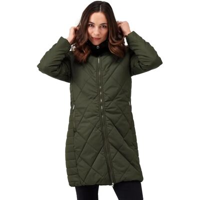 Regatta Women's Fritha II Insulated Parka Jacket - Dark Khaki Regatta Women's Fritha II Insulated Parka Jacket - Dark Khaki