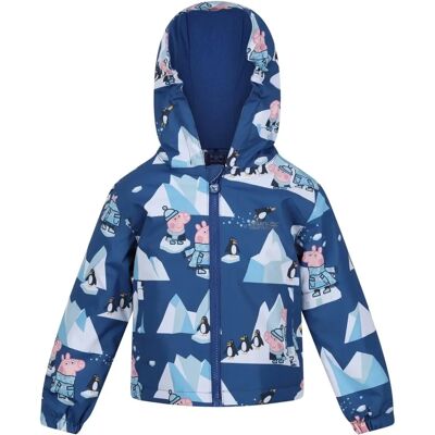 Regatta Jungen Peppa Muddy Puddle Wasserdichter Isolierter Mantel - Space Blue - Kinderjacke Regatta Jungen Peppa Muddy Puddle Wasserdichter Isolierter Mantel - Space Blue - Kinderjacke