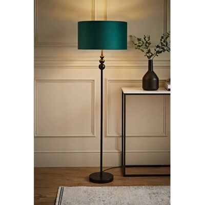 ValueLights - Marissa - Black - Green Velvet - Floor Lamp ValueLights - Marissa - Black - Green Velvet - Floor Lamp