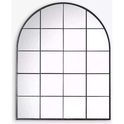 Black Dane Arch Wall Mirror - Modern Window Design Black Dane Arch Wall Mirror - Modern Window Design