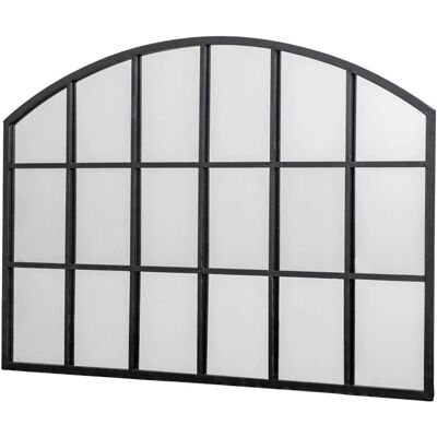 John Lewis - Metal Frame Overmantle - Black - Wall Mirror John Lewis - Metal Frame Overmantle - Black - Wall Mirror
