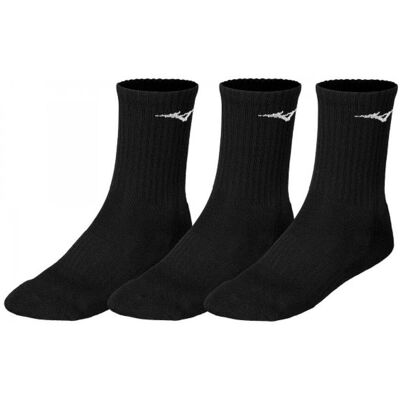 Chaussettes Mizuno Training Unisex - Pack de 3 - Noir - Publicité Chaussettes Mizuno Training Unisex - Pack de 3 - Noir - Publicité