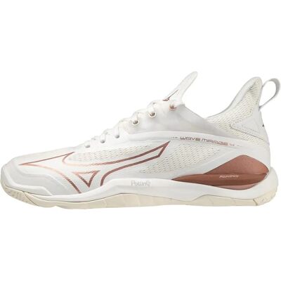 Chaussures de handball Mizuno WAVE MIRAGE 4 - Blanc - Publicité Chaussures de handball Mizuno WAVE MIRAGE 4 - Blanc - Publicité