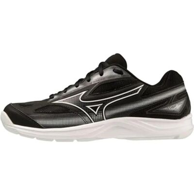 Mizuno Break Shot 4 CS - Unisex Tennis Shoes - Black/White/Harbor Mist - 43 Mizuno Break Shot 4 CS - Unisex Tennis Shoes - Black/White/Harbor Mist - 43