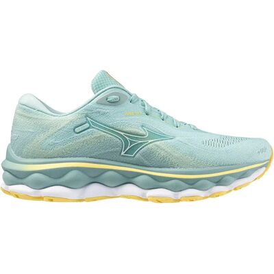 Mizuno Wave Sky 7 Eggshell Blue/ White/ Sunshine - Chaussures de course - Publicité Mizuno Wave Sky 7 Eggshell Blue/ White/ Sunshine - Chaussures de course - Publicité