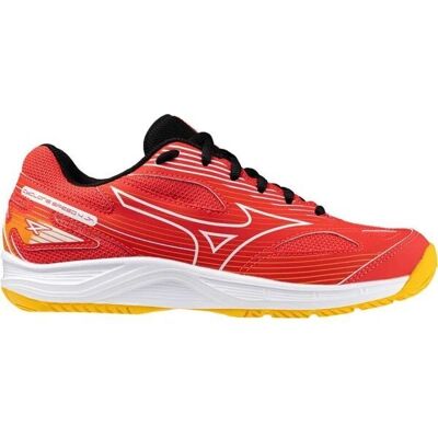Mizuno Cyclone Speed 4 JR - leuchtendes Rot/Weiß/Möhren - Badminton/Squash Schuhe Mizuno Cyclone Speed 4 JR - leuchtendes Rot/Weiß/Möhren - Badminton/Squash Schuhe