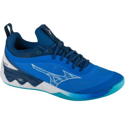 Mizuno Wave Luminous 3 Bleu - Chaussures de Volley - Publicité Mizuno Wave Luminous 3 Bleu - Chaussures de Volley - Publicité