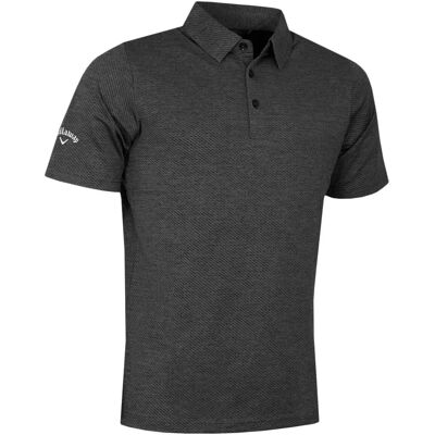 Callaway Golf Heathered Jacquard Opti-Dri Wicking Golf Polo Shirt - Golf Polo Callaway Golf Heathered Jacquard Opti-Dri Wicking Golf Polo Shirt - Golf Polo