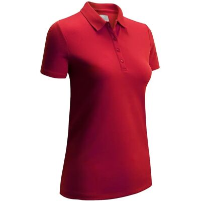 Callaway Golf Swingtech Solid Damen Polo - True Red - Golfbekleidung Callaway Golf Swingtech Solid Damen Polo - True Red - Golfbekleidung