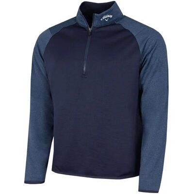 Callaway Golf - 2025 1/4 Zip Waffle Midlayer - Bleu marine - Publicité Callaway Golf - 2025 1/4 Zip Waffle Midlayer - Bleu marine - Publicité