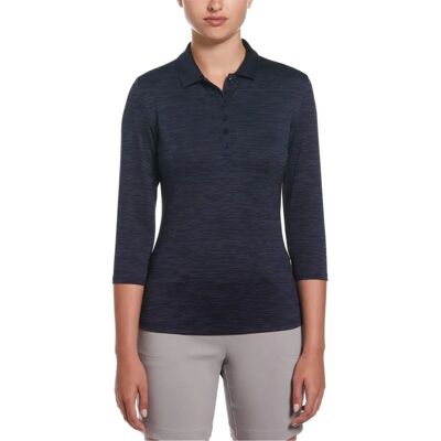 Callaway Golf 3/4 Ärmel SwingTech Solide Marine Polo - Golf Poloshirt Callaway Golf 3/4 Ärmel SwingTech Solide Marine Polo - Golf Poloshirt