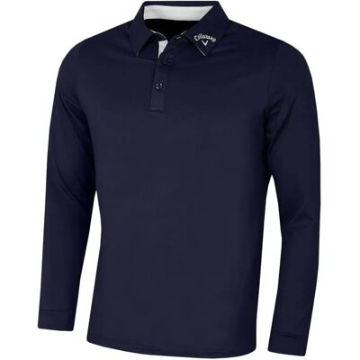 Callaway Golf Herren 2025 Peacoat Langarm-Poloshirt - Performance Shirt Callaway Golf Herren 2025 Peacoat Langarm-Poloshirt - Performance Shirt