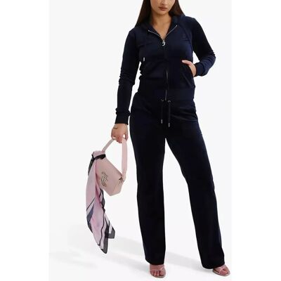 Juicy Couture Del Ray Velours-Hosen - Blau - Sportbekleidung Juicy Couture Del Ray Velours-Hosen - Blau - Sportbekleidung