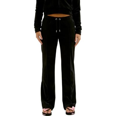 Pantaloni Jogging in Velluto Nero Juicy Couture Tina - Track Pants Pantaloni Jogging in Velluto Nero Juicy Couture Tina - Track Pants