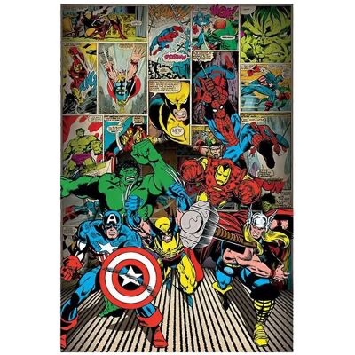 Poster degli eroi Marvel Comics - Grande, Arrotolato 61x91cm Poster degli eroi Marvel Comics - Grande, Arrotolato 61x91cm