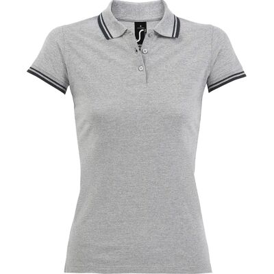 Sols Dames Pasadena Tipped Korte Mouwen Piqué Polo - Katoen Sols Dames Pasadena Tipped Korte Mouwen Piqué Polo - Katoen