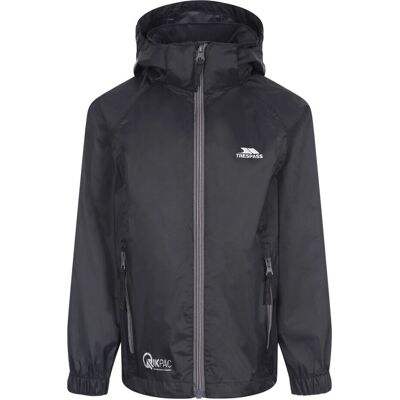 Giacca pieghevole unisex Qikpac X di Trespass - Nera - Taglia: 2-3 anni Giacca pieghevole unisex Qikpac X di Trespass - Nera - Taglia: 2-3 anni