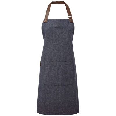 Premier Navy Cotton Unisex Bib Apron - 72x86cm Premier Navy Cotton Unisex Bib Apron - 72x86cm