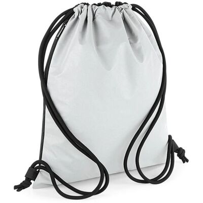 BagBase Gymsac Reflectif Unisexe - Argent - Taille Unique - Gymsac BagBase Gymsac Reflectif Unisexe - Argent - Taille Unique - Gymsac